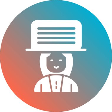 Bir kadının vektör illüstrasyonu