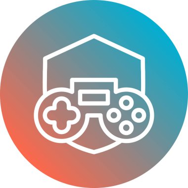 oyun denetleyici simgesi, vektör illüstrasyonu