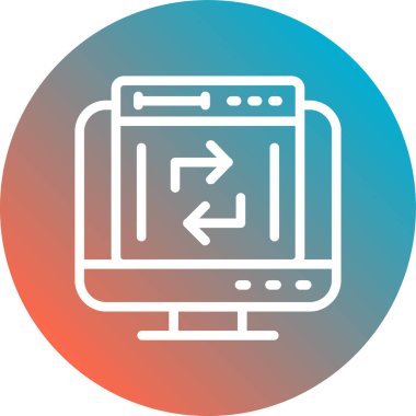 Modern simgenin vektör illüstrasyonu