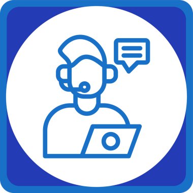 Sohbet simgesinin vektör illüstrasyonu