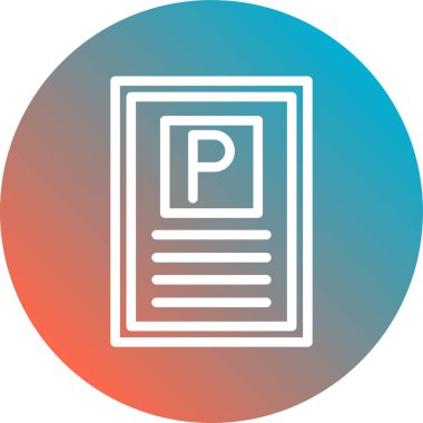 Dosya simgesinin vektör illüstrasyonu