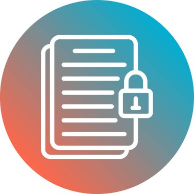 belge simgesi vektör illüstrasyonu