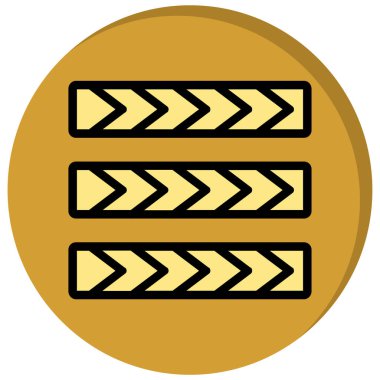 Kurdele ikonlu altın rozet. Ağ için altın vektör simgesi olan altın rozetin basit bir çizimi