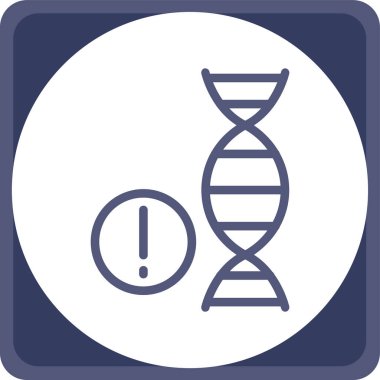 DNA. Web simgesi basit tasarım