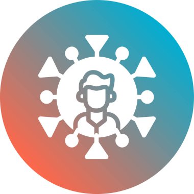 Virüs ikonu vektör illüstrasyonu