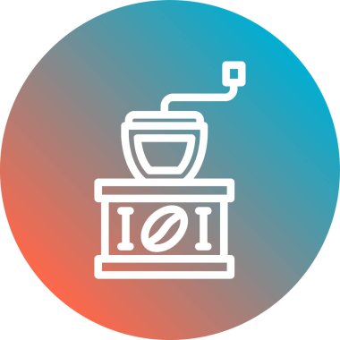 Kahve simgesinin vektör illüstrasyonu