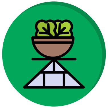 Modern simgenin vektör illüstrasyonu