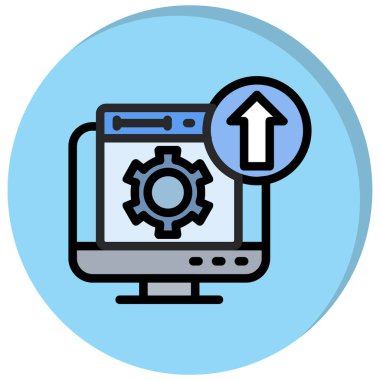 Web simgesi vektör illüstrasyonu