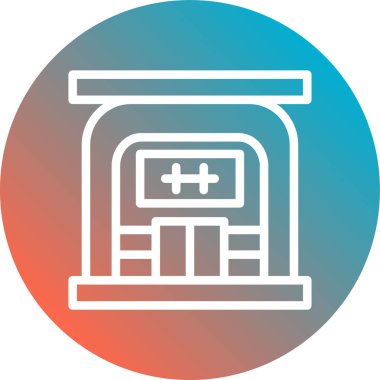 Tıbbi bir simgenin vektör illüstrasyonu