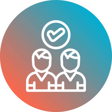 İnsan simgesinin vektör illüstrasyonu