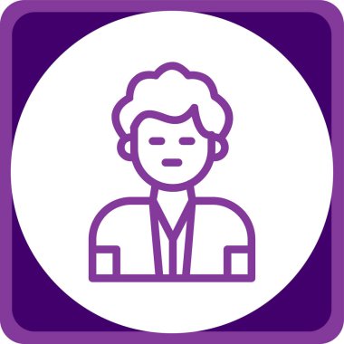 Bilgisayar vektör simgesi olan bir adam