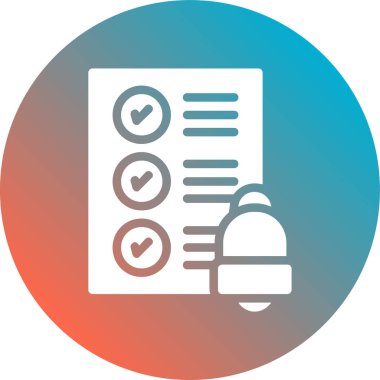 yuvarlak daireli belgenin vektör simgesi tasarımı.