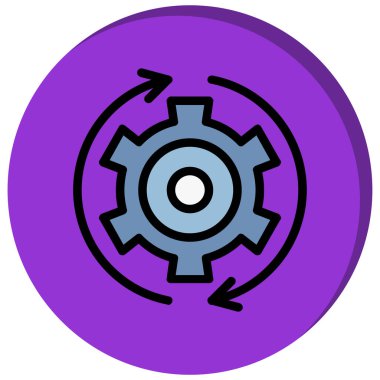 Teçhizat Web simgesi basit illüstrasyon