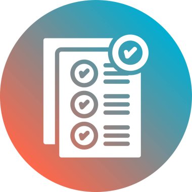 Belge. Web simgesi basit illüstrasyon