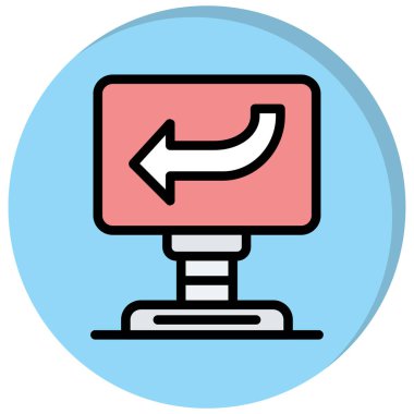 Bilgisayar. Web simgesi basit illüstrasyon