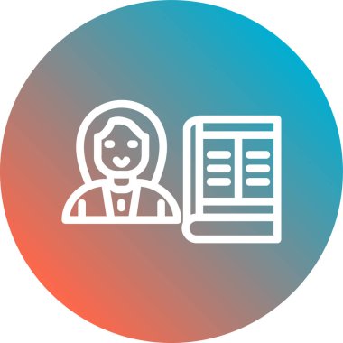 Bir kadın simgesinin vektör illüstrasyonu