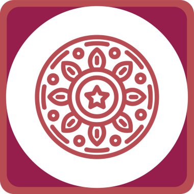 Bir yıldız simgesinin vektör illüstrasyonu