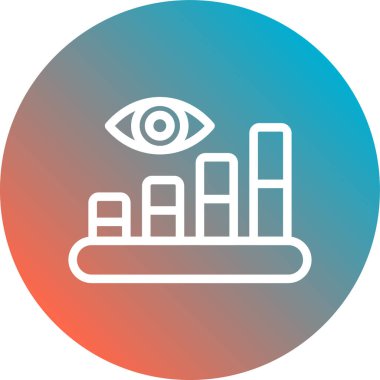 Göz simgesinin vektör illüstrasyonu