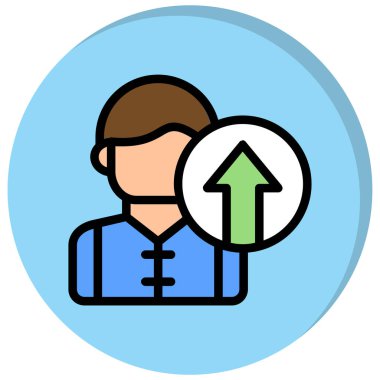 İş adamı. Basit illüstrasyon