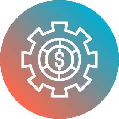 dişli simgesi vektör illüstrasyonu