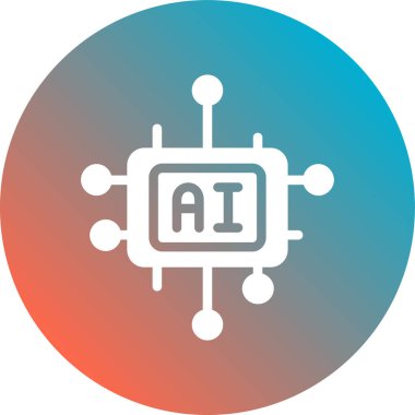 yapay zeka düz vektör çizimi