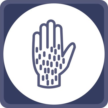 Avuç içi. Web simgesi basit tasarım