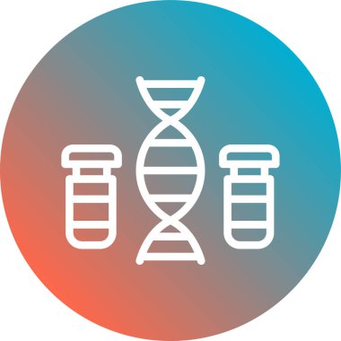 DNA simgesi vektör illüstrasyonu