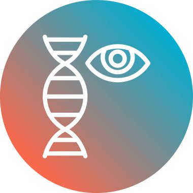 DNA 'nın bir simgesinin vektör çizimi