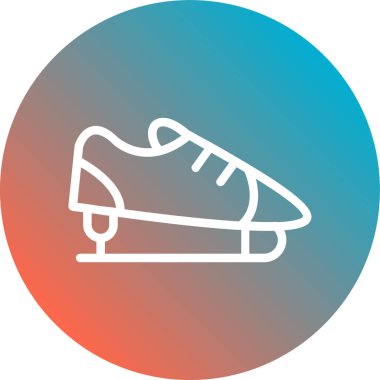 Moda olan basit izole edilmiş vektörde ayakkabı simgesi