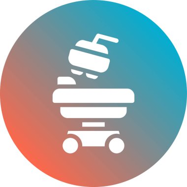 Araba simgesinin vektör illüstrasyonu