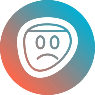 Ağlayan simge soyut bir grupta izole edildi