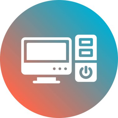 Vektör TV simgesi illüstrasyonu