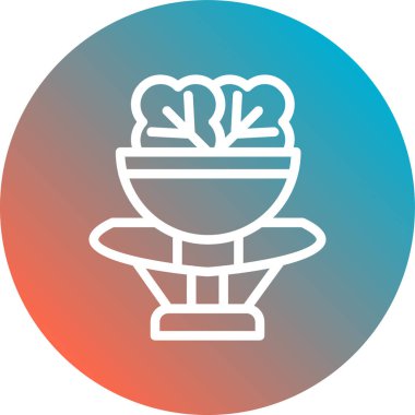 bitki simgesi vektör illüstrasyonu