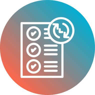 Kolayca düzenleyebilen ve düzenleyebilen izole edilmiş vektör simgesini kontrol et