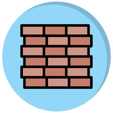 Bina. Web simgesi basit illüstrasyon