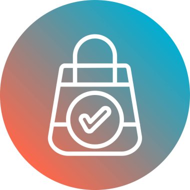 Güvenlik simgesinin vektör illüstrasyonu