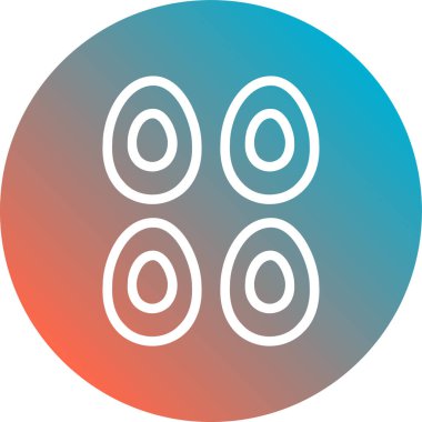 güzel göz vektör çizgisi simgesi