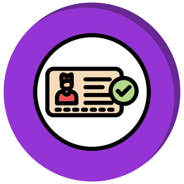 Sözleşme. Web simgesi basit illüstrasyon