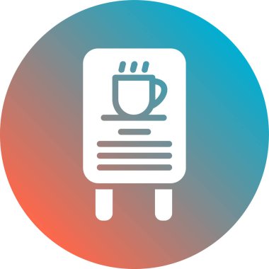 Çay ikonu vektör illüstrasyonlu kahve bardağı