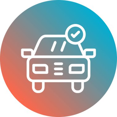 araba vektör simgesi modern illüstrasyon