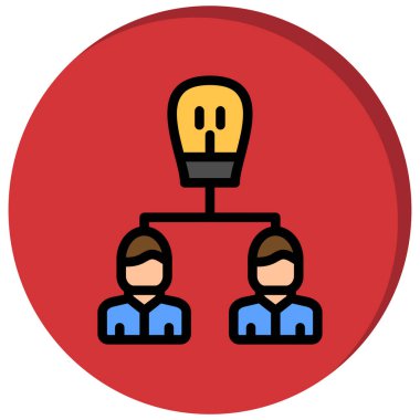 yaratıcı vektör düz renk simgesi