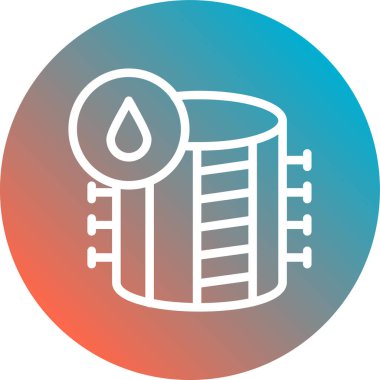 Bir damla suyun vektör illüstrasyonu