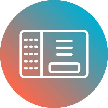 Kitap simgesinin vektör illüstrasyonu