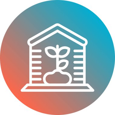 Bitki modern simgesinin vektör illüstrasyonu