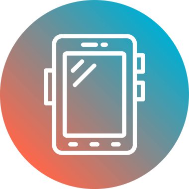 Cep telefonu simgesinin vektör illüstrasyonu