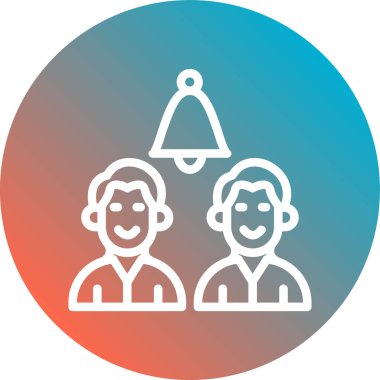 Müşteri hizmeti simgesi vektör çizim logosu