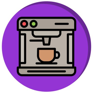 Kahve makinesi. Web simgesi