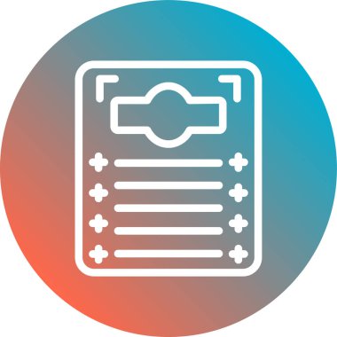 Belge simgesinin vektör illüstrasyonu