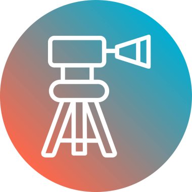 Modern kamera simgesinin vektör illüstrasyonu