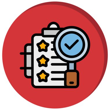 Denetim listesi simgesini, basit vektör çizim